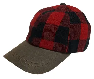 Timber Buffalo Plaid Baseball Cap by Broner