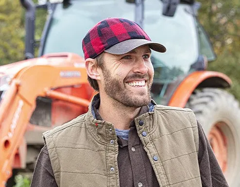 Timber Buffalo Plaid Baseball Cap by Broner