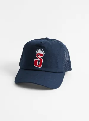 Trucker S Crown Cap Navy