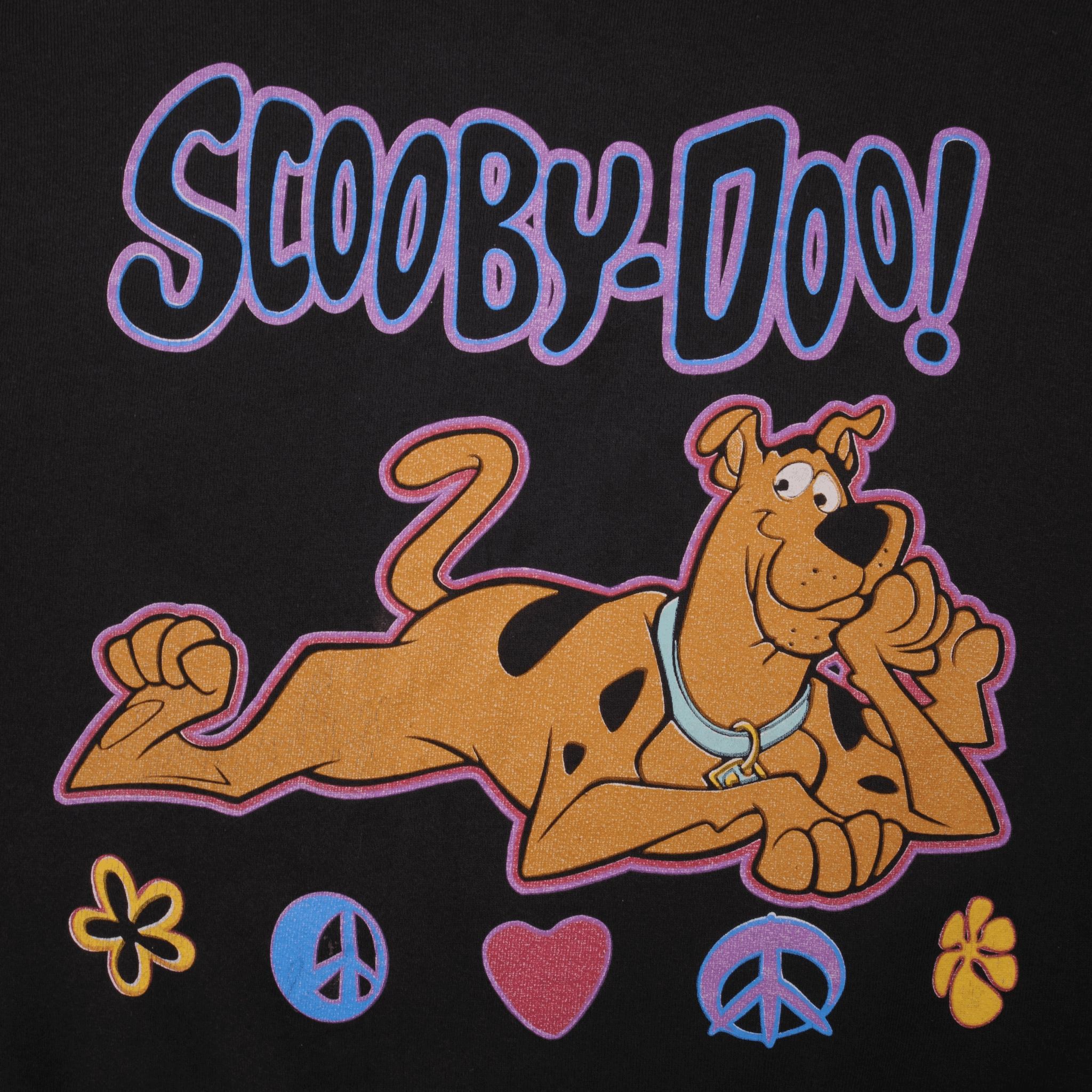 VINTAGE SCOOBY DOO PEACE AND LOVE SWEATSHIRT SIZE XL 1998