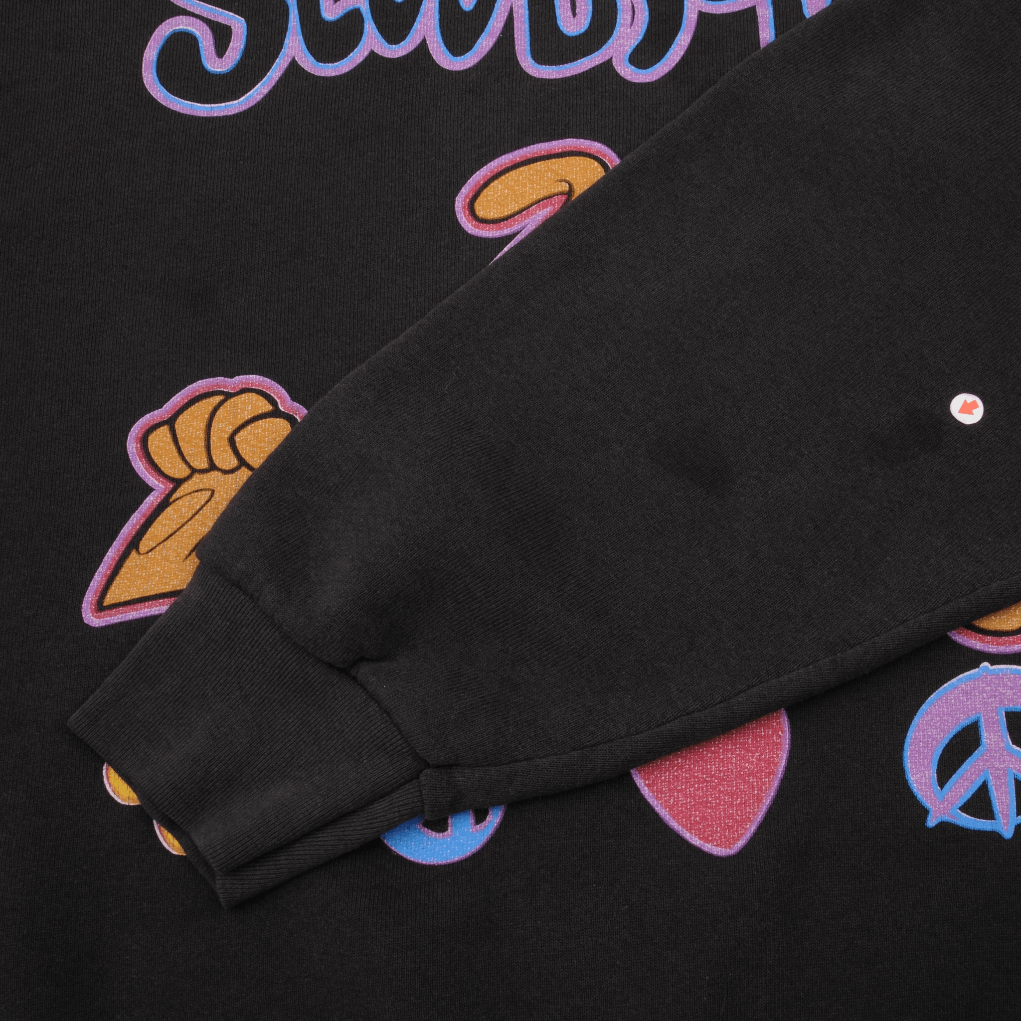 VINTAGE SCOOBY DOO PEACE AND LOVE SWEATSHIRT SIZE XL 1998