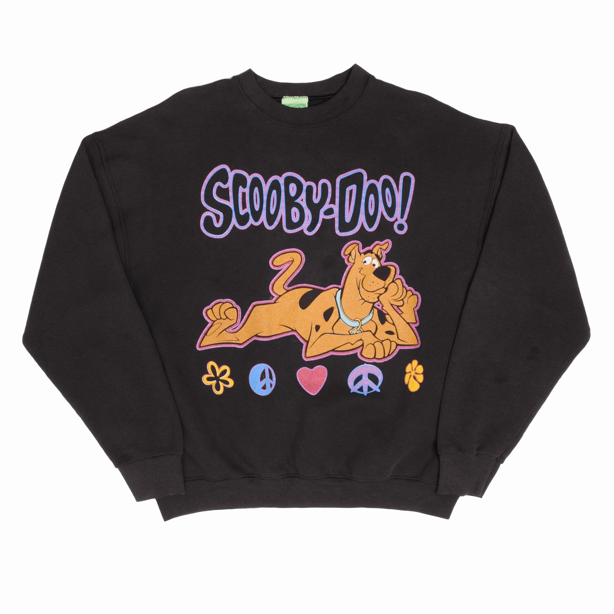 VINTAGE SCOOBY DOO PEACE AND LOVE SWEATSHIRT SIZE XL 1998