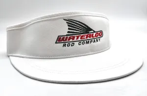 Waterloo White Classic Golf Visor - Tails Up Logo